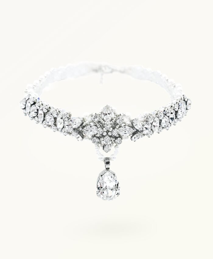 Shimmer Dew Necklace for pets and owners, elegant matching accessory
