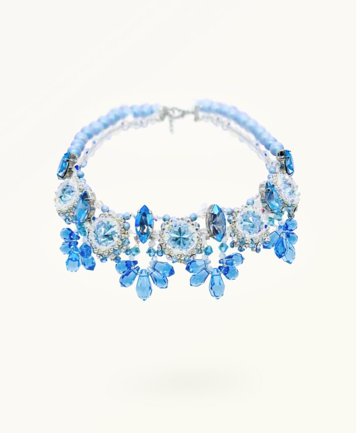 Elegant coral-inspired jewelry for dog and human to wear together